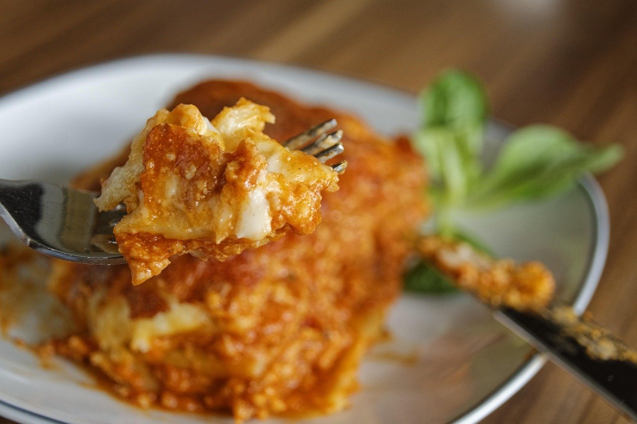 slice of lasagne