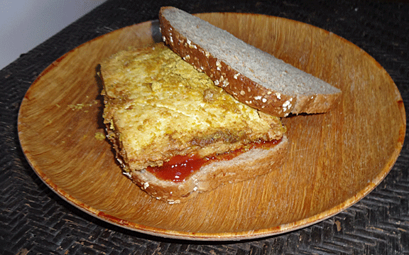 tofu scrambed egg sandwich